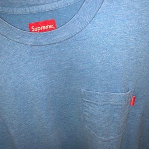 Supreme Pocket Tee Blue